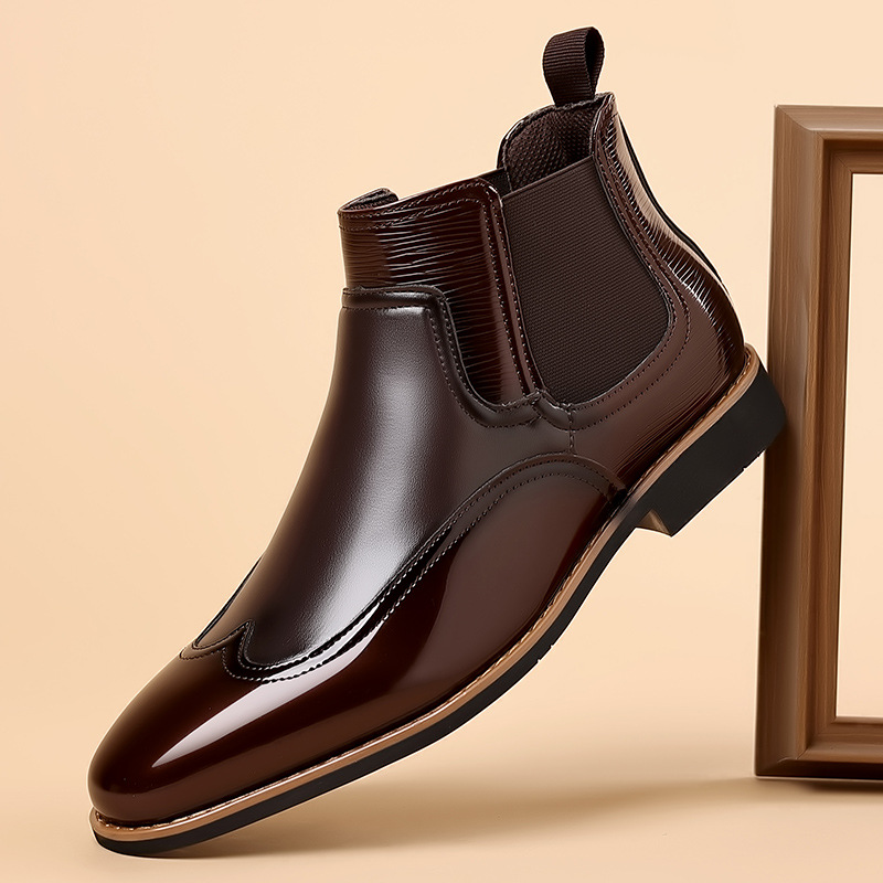 Men Formal Wear With Boots - Chelsea Boots untuk pria Retro mewah