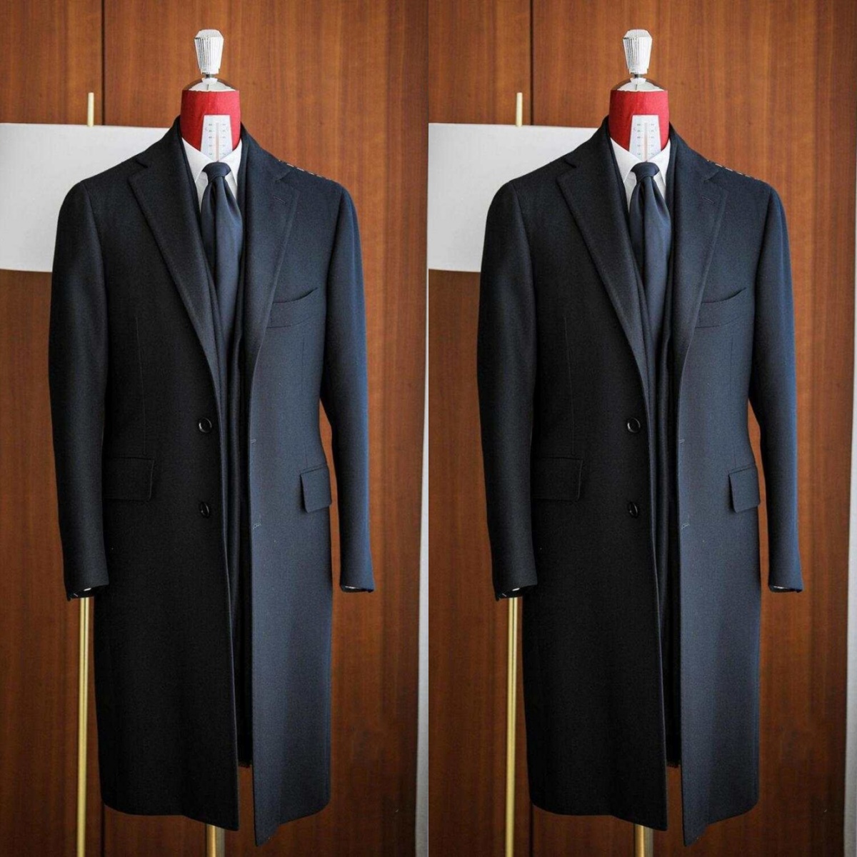 Men Formal Wear Modern - Mantel Panjang Pria Modern Mantel Campuran