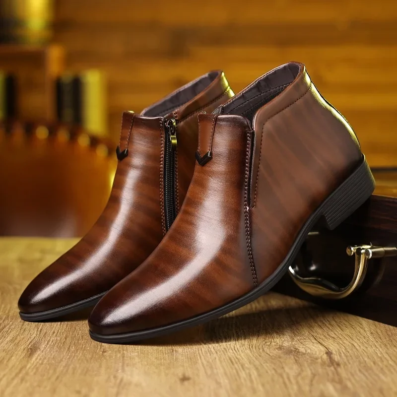 Sepatu bot ritsleting pria, al - Men Formal Wear With Boots ulasan dan harga