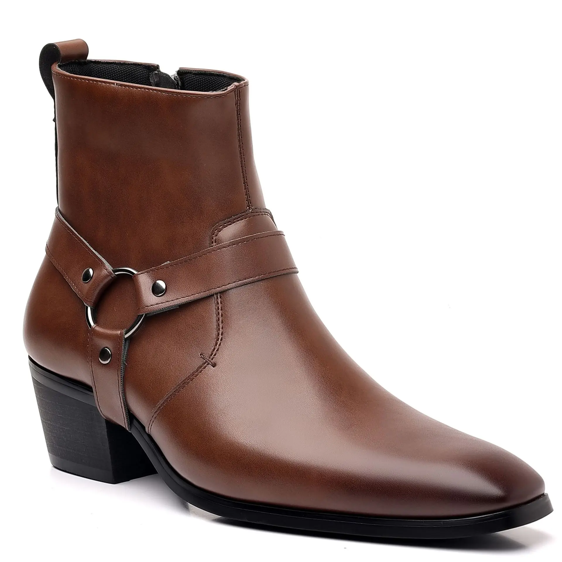 Sepatu bot pria kesatria Barat - Men Formal Wear With Boots ulasan dan harga