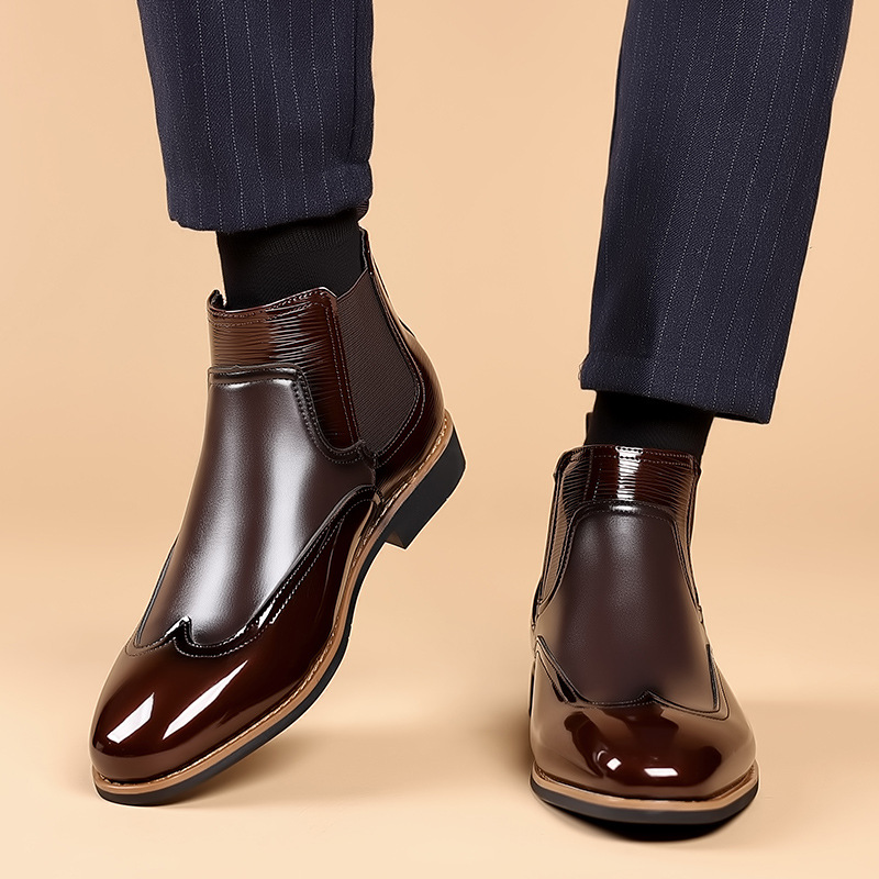 Chelsea Boots untuk pria Retro - Men Formal Wear With Boots ulasan dan harga